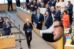 G. Nausėdos kalba: patenkintas S. Skvernelis, „absoliučiai teisus“ G. Paluckas ir ką telefone tiek rašė R. Žemaitaitis?