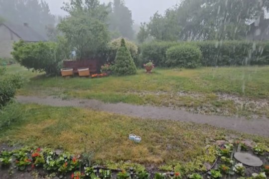 Dalį Lietuvos užklupo smarki audra: gyventojai dalijasi vaizdais