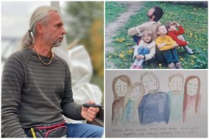 Po žmonos mirties kėdainietis liko vienas su 4 vaikais: „Svarbu per daug negalvoti. Reikia – darai“