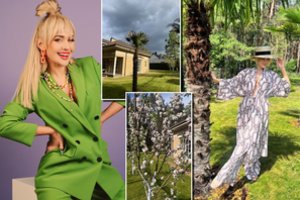 Oksana Pikul atvėrė savo 10 arų namų valdos duris pušyne: į pagalbą stoja ir sūnus