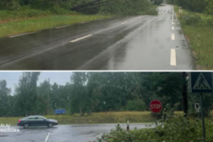 Dėl per Lietuvą slenkančios audros kelininkai stiprina budėjimą visoje šalyje