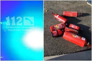 Raseinių r. sudegė autobusas, vežęs 40 vaikų