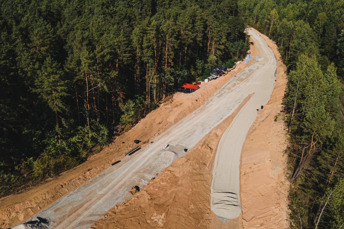 Naujai statomas Kauno pietrytinis aplinkkelis.<br>R. Tenio / „Kas vyksta Kaune“ nuotr.