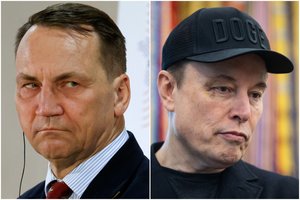 Ilgai lauktas kerštas: R. Sikorskis rimtai atkirto E. Muskui
