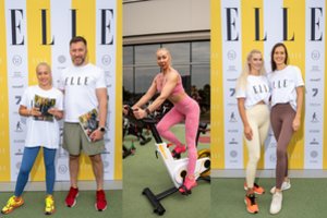 Sostinės širdyje – sportiškai pasipuošusios žinomos moterys: treniruotę vedė Rasa Vilkienė