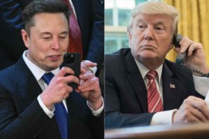 Pykčiai tęsiasi: D. Trumpas paneigė gandus apie norą susitaikyti su E. Musku