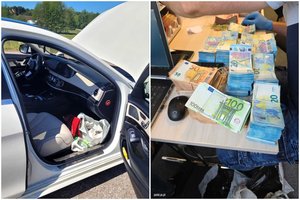 Eurais prigrūstus krepšius vežęs lietuvis lenkų policininkams:  „Turiu pinigų, susitarsime, tik nežiūrėkite ten“