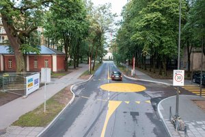 Siekiant išvengti spūsčių per koncertus – įrengta nauja žiedinė sankryža