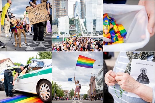 LGBTQ+ eitynės Vilniuje: kaip dalyvius pasitiko sostinė ir kas liko už kadro