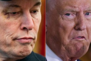 D. Trumpas įspėja E. Muską apie pasekmes, jei imsis savo sprendimo