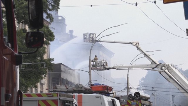 Rusijos smūgiai sudrebino centrinę Ukrainą: žuvo žmogus, vertinami nuostoliai