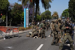 D. Trumpas pasitelkė nacionalinę gvardiją protestams Los Andžele malšinti