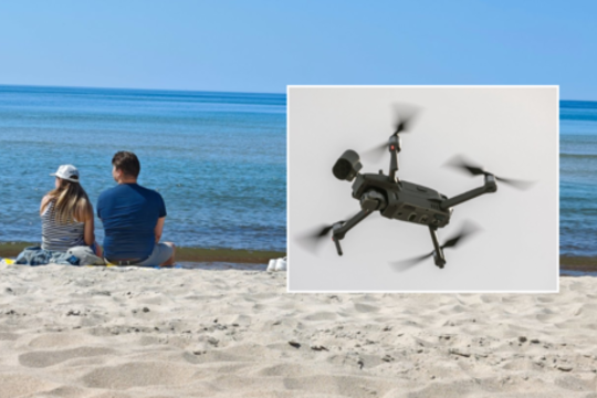 Lietuvos pajūryje mįslingai krenta dronai: fiksuojami masiniai GPS ir valdymo trikdžiai