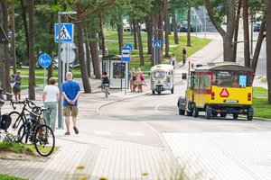 Nidos centrinėje dalyje siūloma organizuoti vienpusį eismą