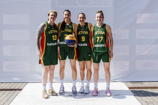Netikėto lietaus atvėsintos Lietuvos 3x3 krepšininkės išplėšė paskutinį kelialapį į Europos čempionatą