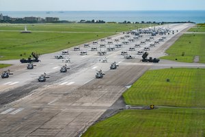 Per sprogimą JAV karinėje oro bazėje Japonijoje sužeisti keturi žmonės