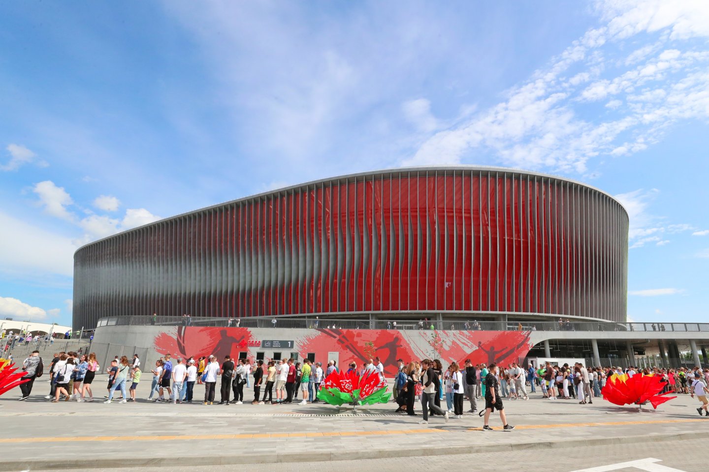 Baltarusijos stadionas, pastatytas už Kinijos pinigus.<br>Zuma Press/Scanpix nuotr.