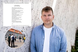 Malonus siurprizas: apie brandos egzamine atsidūrusį savo eilėraštį S. Bernotas sužinojo per „Messengerį“