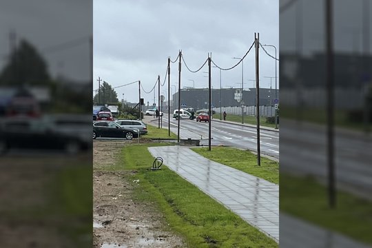 Vilniaus statybvietėje traktorius prakirto dujų vamzdį – ant kojų buvo sukeltos tarnybos, policija buvo uždariusi gatves
