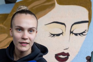 Lietuvos rinktinės vedlė J. Jocytė pirštu bedė į komandos sopulius, bet jos pačios jaudulys dar neapėmė