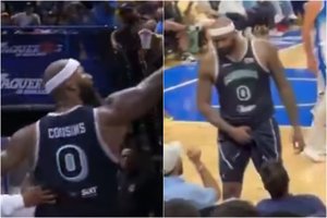 Buvusios NBA žvaigždės protrūkis – nesusivaldęs D. Cousinsas nusprendė muštis su sirgaliais