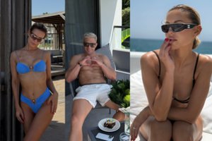 Turkijoje Indrė Burlinskaitė su vyru Liudu pademonstravo pribloškiančias kūno linijas