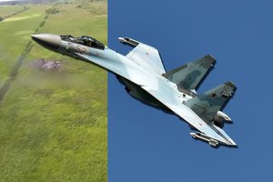 Pasirodė vaizdai, kaip atrodo ukrainiečių „F-16“ pamuštas rusų naikintuvas