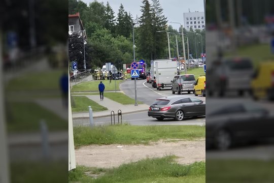 Dviejų automobilių susidūrimas Vilniuje: viskas atrodė baisiau, nei buvo iš tiesų