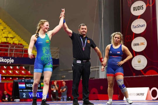 Greta Tverskytė – Europos jaunių imtynių čempionato finale