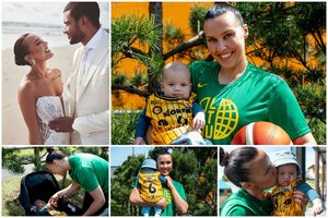 Kamuolio bumbsėjimas krepšininkės Kamilės Nacickaitės van der Horst kūdikiui – lyg lopšinė