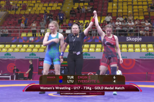 Greta Tverskytė – Europos imtynių jaunių vicečempionė