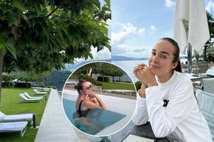 V. Siegel Šveicarijoje mėgavosi ne tik užburiančiais vaizdais, bet ir lankėsi pas gydytojus