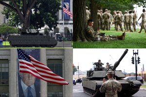 D. Trumpo gimtadienio dieną – karinis paradas Vašingtone: atskleidė, kiek toks renginys kainuos