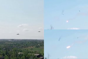 Kurioziška situacija Rusijoje: okupantai sunaikino savo Su-25 naikintuvą