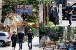 „Fabrikėlyje“ – neįprastos Agnės Grigaliūnienės mamos laidotuvės po atviru dangumi: ypatingas dėmesys gėlėms