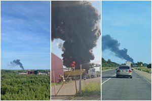 Greta Klaipėdos kilo didelis gaisras: juodų dūmų stulpą matė kone pusė uostamiesčio