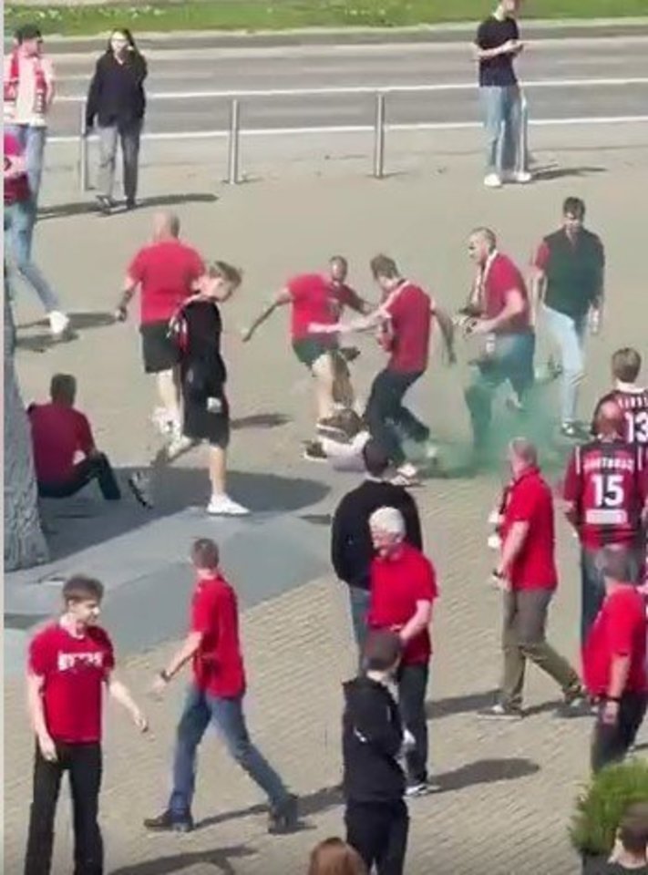 Šeštadienį prieš krepšinio rungtynes įvyko smurto protrūkis.<br>Stopkadras.