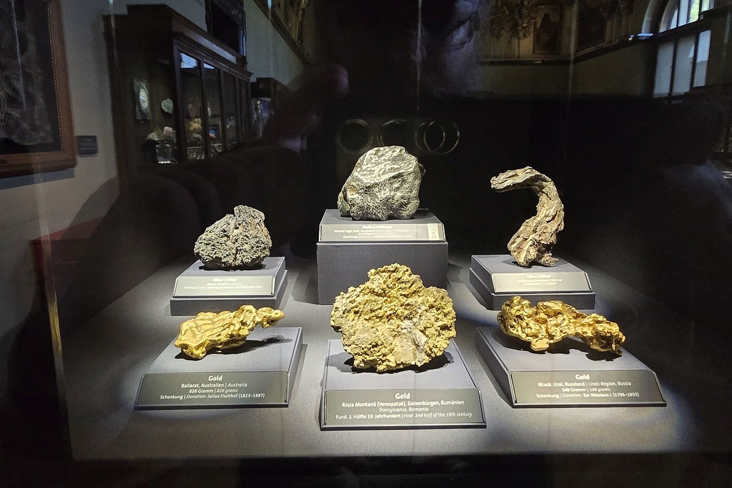Auksas Vienos Gamtos istorijos muziejuje.<br> A. Rutkausko nuotr.