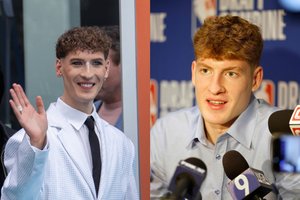 Kylanti krepšinio žvaigždė Kasparas Jakučionis ir Silvester Belt – tarsi du vandens lašai: panašumas atima žadą