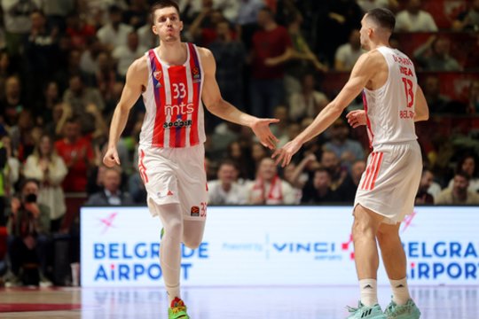 Be R. Giedraičio žaidusi „Crvena Zvezda“ sensacingai krito Serbijos lygos pusfinalyje