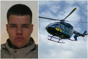 Iš tranzitinio traukinio pabėgusio Rusijos piliečio ieškojo VSAT sraigtasparnis – bėglys kol kas nerastas