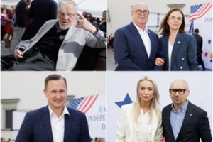 Valdovų rūmų muziejaus kieme garbūs svečiai paminėjo JAV nepriklausomybės dieną