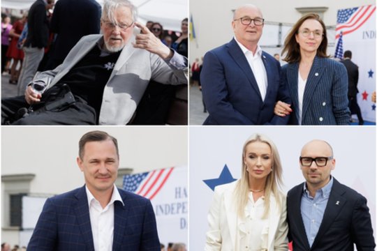 Valdovų rūmų muziejaus kieme garbūs svečiai paminėjo JAV nepriklausomybės dieną