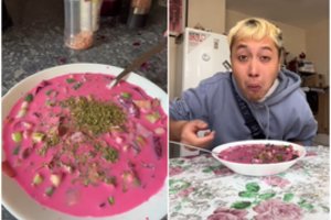 „Tik Tok“ žvaigždė paragavo lietuvės šaltibarščių: sumokėjo 100 dolerių, tačiau jo reakcija pasakė viską