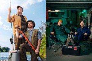 Merūnas Vitulskis ir Marius Repšys savo santuokų stiprumą išbandys naujoje teatro komedijoje „Tik nesakyk žmonai“