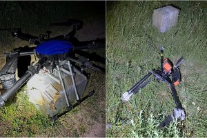 Prie sienos su Baltarusija VSAT pareigūnai perėmė dvi kontrabandininkų skraidykles su cigaretėmis