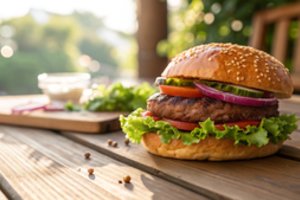 Mėsainis – užkariavęs pasaulį: auksinis patarimas, kad maltinukas iškeptų sultingas, o bandelės būtų traškios