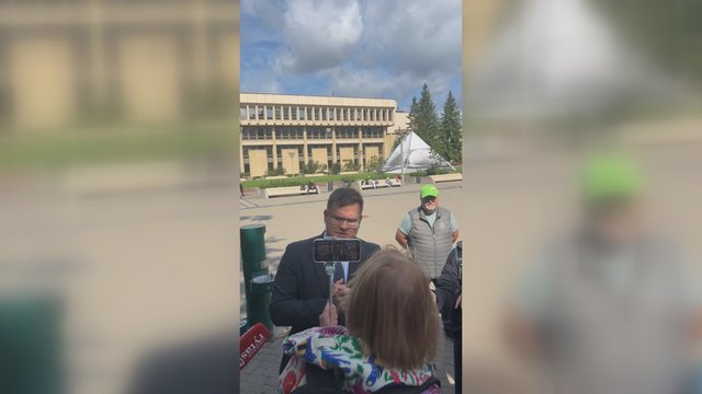Prie Seimo – L. Kasčiūno ir R. Janutienės kivirčas: „Kažkada jus laikiau rimta žurnaliste“