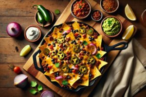 Orkaitėje kepti nachos – traškus užkandis su sūriu ir salsa