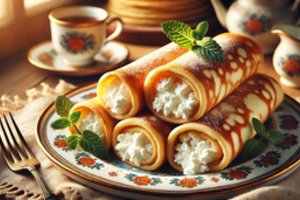 Lietiniai blynai su varške – saldus ir sotus pusryčių pasirinkimas